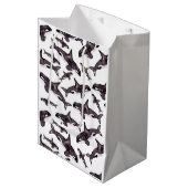 Sac Cadeau Moyen Aquarelle Orca (Devant Angle)