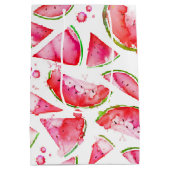 Sac Cadeau Moyen Aquarelle pastèque 1 (Dos)