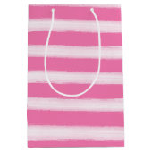 Sac Cadeau Moyen Aquarelle Plage Baies Roses (Devant)