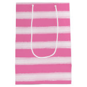 Sac Cadeau Moyen Aquarelle Plage Baies Roses (Dos)