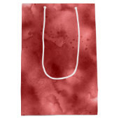 Sac Cadeau Moyen Aquarelle rouge (Dos)