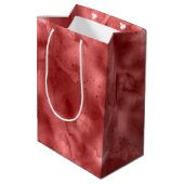 Sac Cadeau Moyen Aquarelle rouge (Dos Angle)