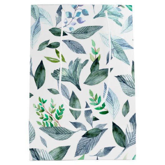 Sac Cadeau Moyen Aquarelle tombée feuille 11 (Dos)