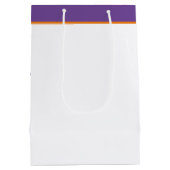 Sac Cadeau Moyen Aquarelle violette Iris personnalisée (Dos)