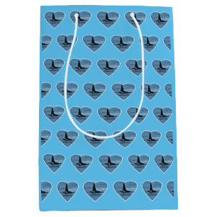 Sac Cadeau Moyen Aquarius Orque Baleine Tueuse Ciel Bleu Personnali