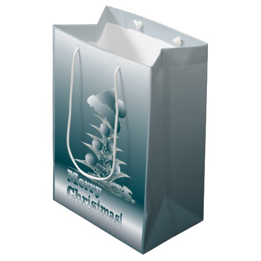 Sac Cadeau Moyen Arbre de Noël (Devant Angle)