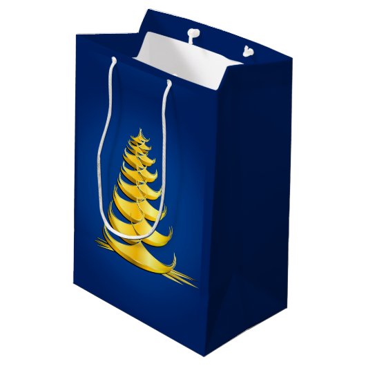 Sac Cadeau Moyen Arbre de Noël (Dos Angle)