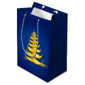 Sac Cadeau Moyen Arbre de Noël (Devant Angle)