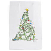 Sac Cadeau Moyen Arbre de Noël de Kitties par Sandra Boynton (Dos)