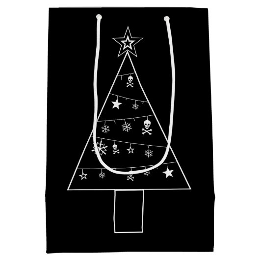 Sac Cadeau Moyen Arbre de Noël de SORT MALHEUREUX (Dos)