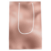 Sac Cadeau Moyen Arbre de Noël rose Gold Glitzy Parties scintillant (Dos)