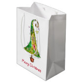 Sac Cadeau Moyen Arbre de Noël Whimsical (Dos Angle)