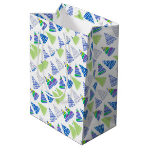Sac Cadeau Moyen Arbres de Noël