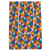 Sac Cadeau Moyen Arc-en-ciel, Brown, rose et bleu (Dos)