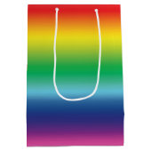 Sac Cadeau Moyen Arc-en-ciel moderne ombre dégradé motif lgbt pride (Dos)