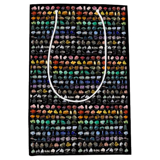 Sac Cadeau Moyen Arc en ciel Roches Crystal Collection Chart (Devant)
