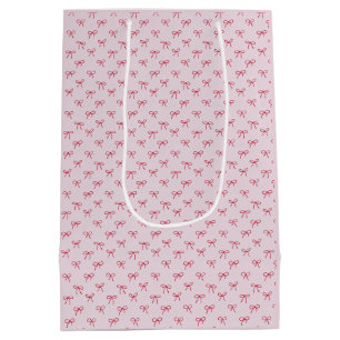Sac Cadeau Moyen arc rose motif Saint-Valentin