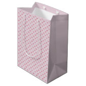 Sac Cadeau Moyen arc rose motif Saint-Valentin (Dos Angle)