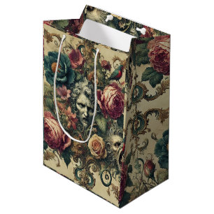 Sac Cadeau Moyen Arcane Atelier Signature - Floral gothique
