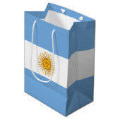 Sac Cadeau Moyen Argentina flag (Devant Angle)