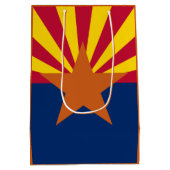 Sac Cadeau Moyen Arizona Drapeau : Réglage de Star Sun, État du cui (Dos)