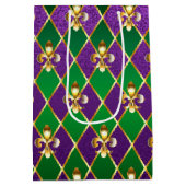 Sac Cadeau Moyen Arrière - plan de bijoux Mardi Gras (Dos)