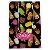 Sac Cadeau Moyen Arrière - plan de glace (Dos)