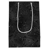 Sac Cadeau Moyen Arrière - plan de monocristolite noir (Dos)