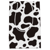 Sac Cadeau Moyen Arrière - plan motif de vache (Devant)