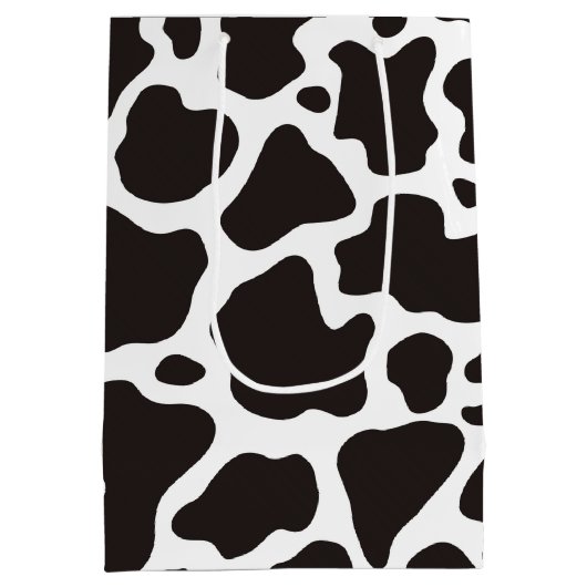 Sac Cadeau Moyen Arrière - plan motif de vache (Dos)