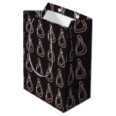 Sac Cadeau Moyen Art Abstrait moderne (Dos Angle)