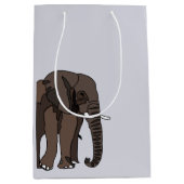 Sac Cadeau Moyen Art animal éléphant (Devant)