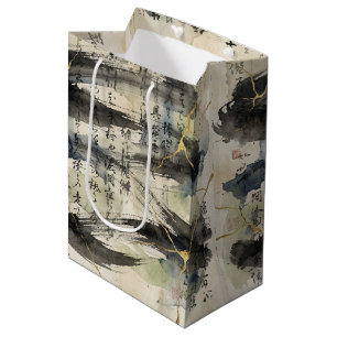 Sac Cadeau Moyen Art de calligraphie japonaise vintage (1)