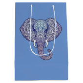 Sac Cadeau Moyen Art éléphant au henné (Dos)