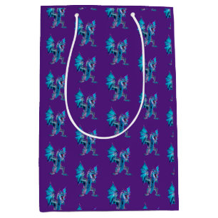 Sac Cadeau Moyen Art fantastique de dragon respirant un feu mystiqu