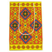 Sac Cadeau Moyen Art folklorique letton orange d'Alsunga (Dos)