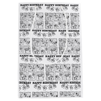 Sac Cadeau Moyen ASL ILY Obsession - Joyeux Anniversaire ! 