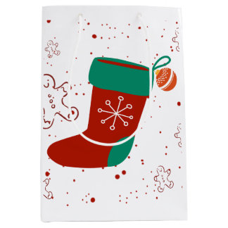 Sac Cadeau Moyen Atelier de Craft Dodo Chaussette de Noël Mignonne