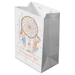 Sac Cadeau Moyen Attrape-rêve Tribal Boho Enceinte