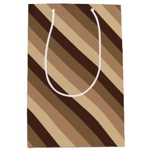 Sac cadeau moyen au chocolat au lait