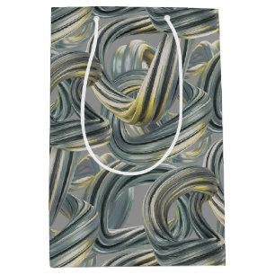 Sac Cadeau Moyen au-delà de l'infini - argent et or :