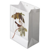 Sac Cadeau Moyen Audubon Oiseau de Bruant sur Mandrake sauvage (Devant Angle)