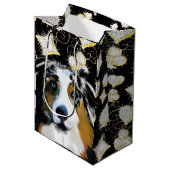 Sac Cadeau Moyen Australian Shepherd (Devant Angle)
