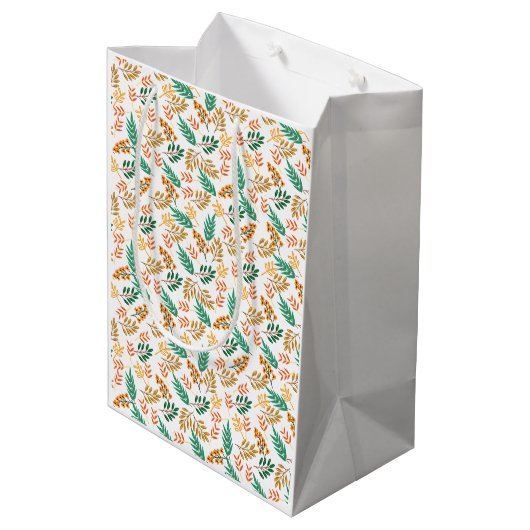 Sac Cadeau Moyen Automne Rustique (Dos Angle)