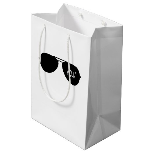 Sac Cadeau Moyen Aviateur Lunettes de soleil Le pilote INITIALISE l (Dos Angle)