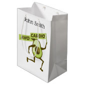 Sac Cadeau Moyen Avo cardio drôle avocat (Devant Angle)