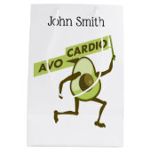Sac Cadeau Moyen Avo cardio drôle avocat (Dos)