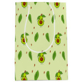 Sac Cadeau Moyen Avocat Cute kawaii vert (Devant)