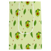 Sac Cadeau Moyen Avocat Cute kawaii vert (Dos)
