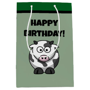 Sac Cadeau Moyen Avoir une vache, drôle Dairy Vache dessin de jeu d